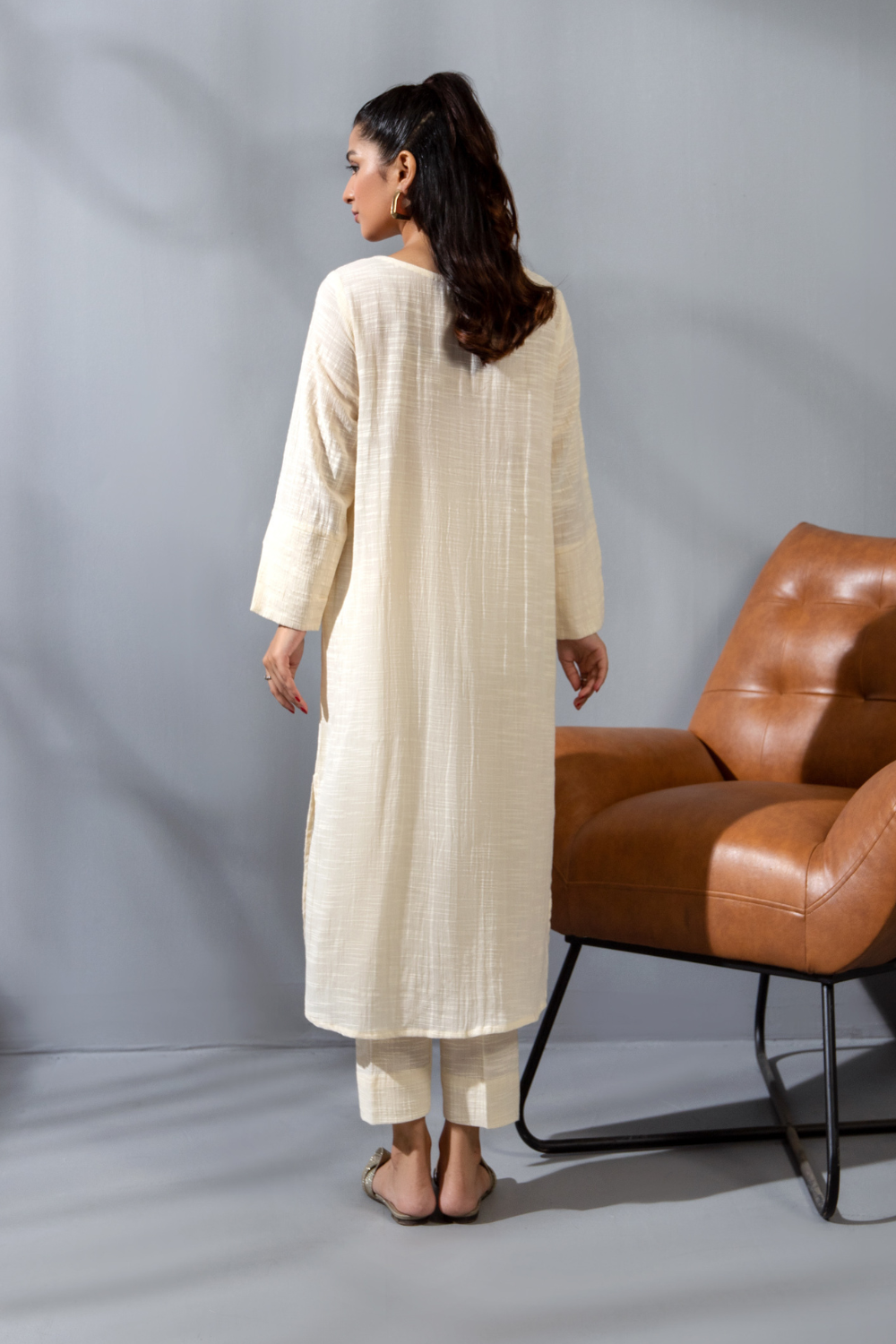 2 PC Stitched | Dyed Cambric Cotton Shirt + Trouser