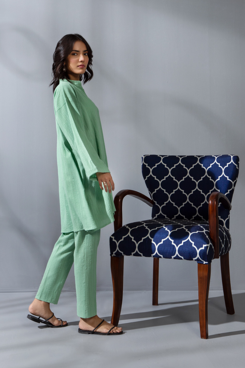 2 PC Stitched | Jacquard Shirt +Trouser