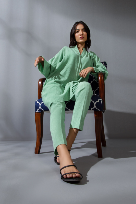 2 PC Stitched | Jacquard Shirt +Trouser