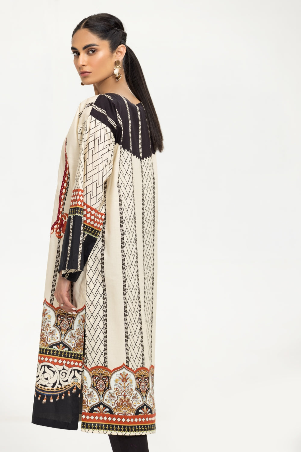 1 PC Stitched | Emborided+ Printed Shirt