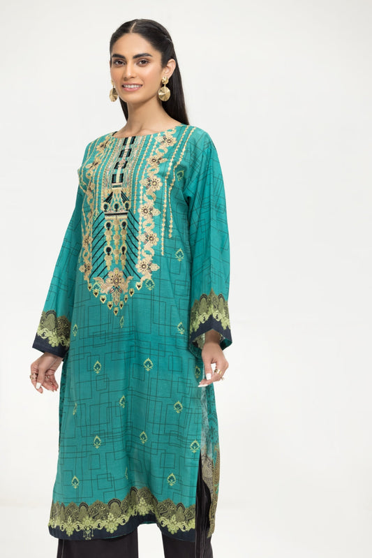 1 PC Stitched | Emborided+ Printed Shirt