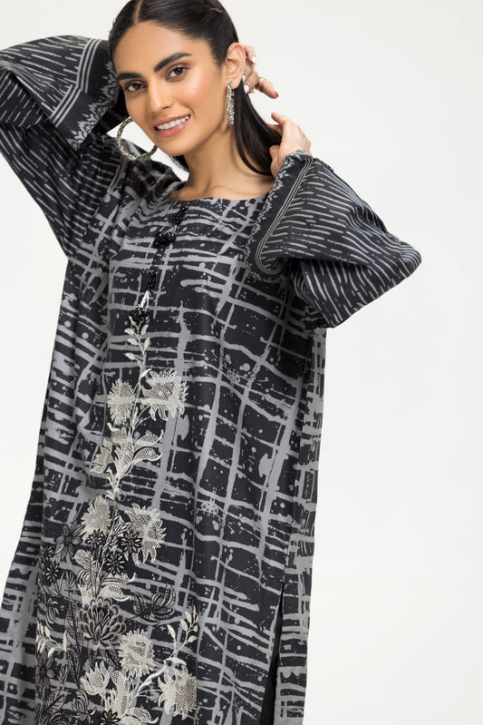 1 PC Stitched | Emborided+ Printed Shirt