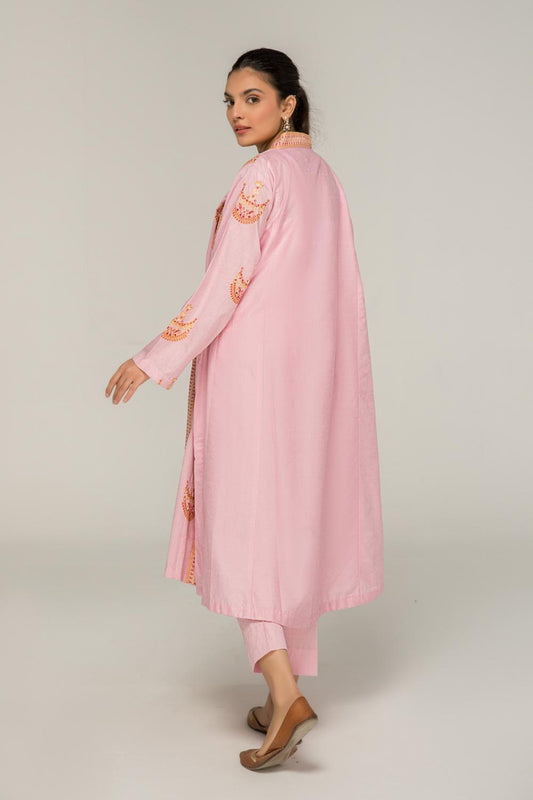 2 PC Stitched | Jacquard Embroidered Shirt + Trouser