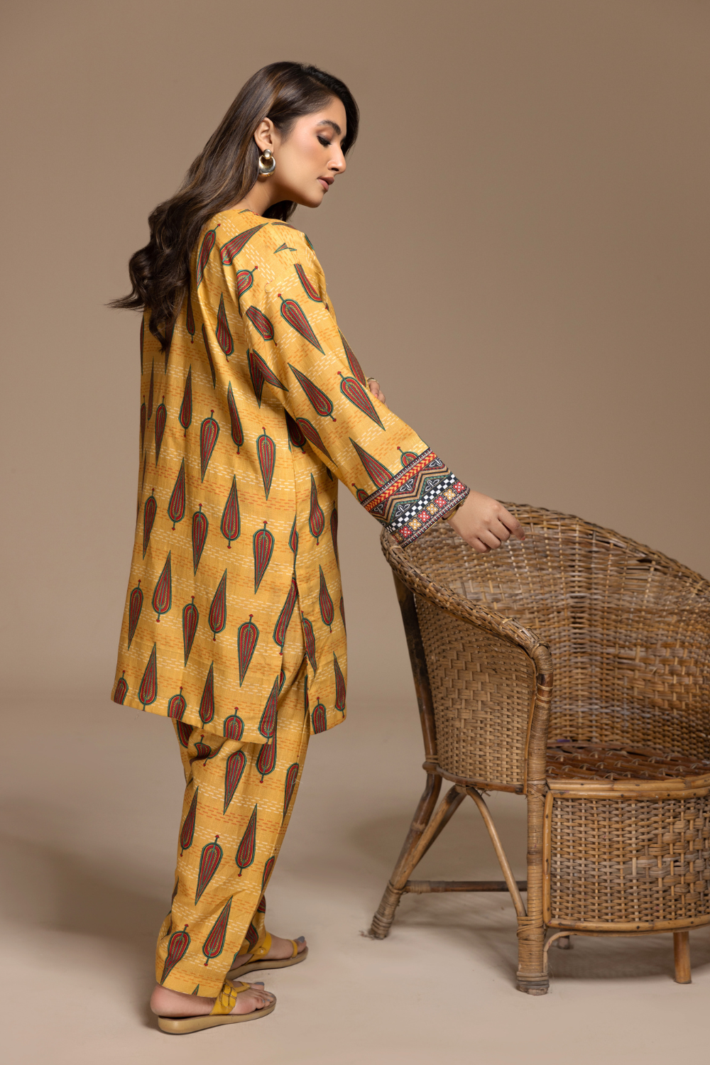 2 PC Stitched | Khaddar Printed Shirt + Trouser