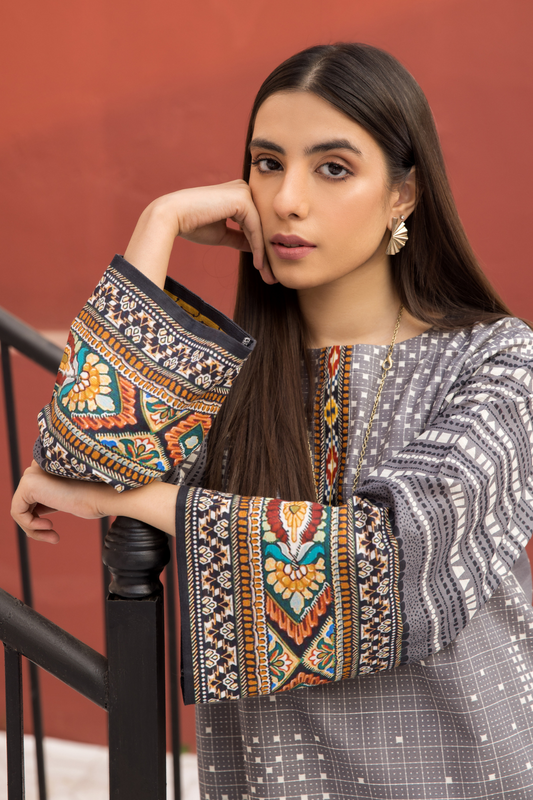 1 PC Stitched | Printed Stitched Khaddar Shirt