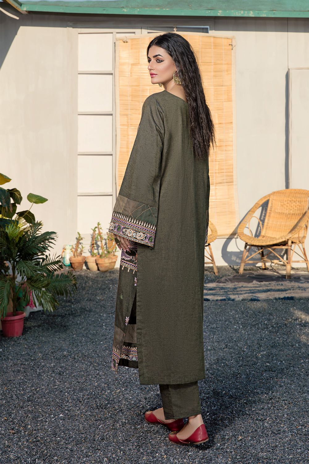 1 PC Stitched | Yard Dyed Embroidered Shirt