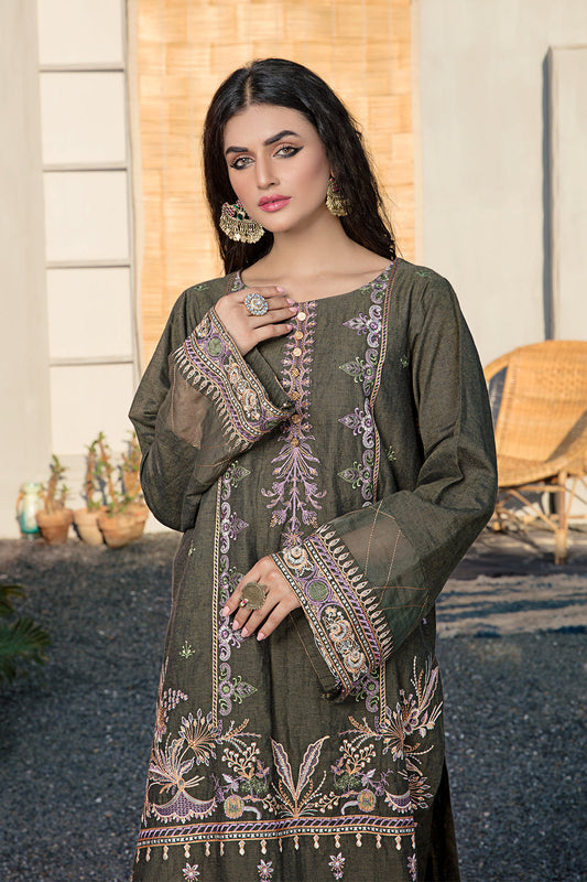 1 PC Stitched | Yard Dyed Embroidered Shirt