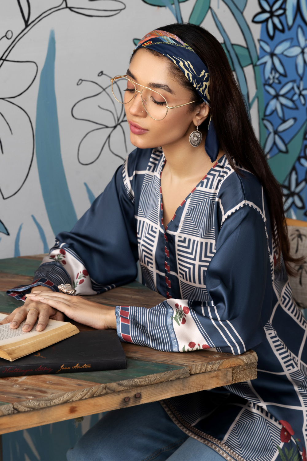 1 PC Stitched | Silk Tunic Printed Short Shirt