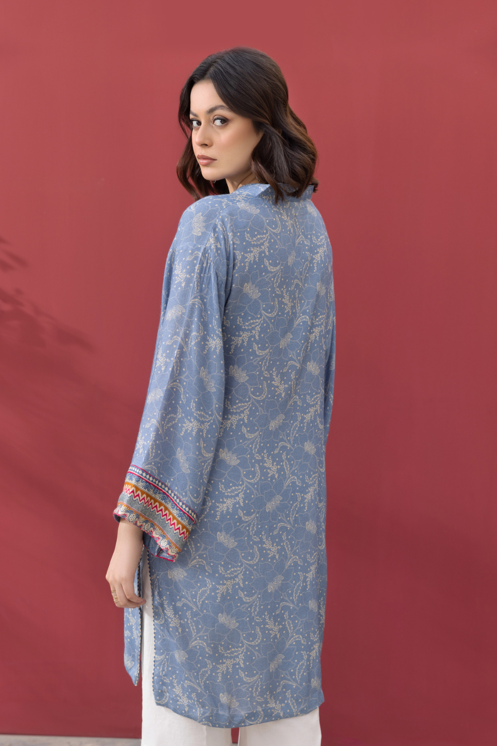 1 PC Stitched | Printed Staple Linen Shirt