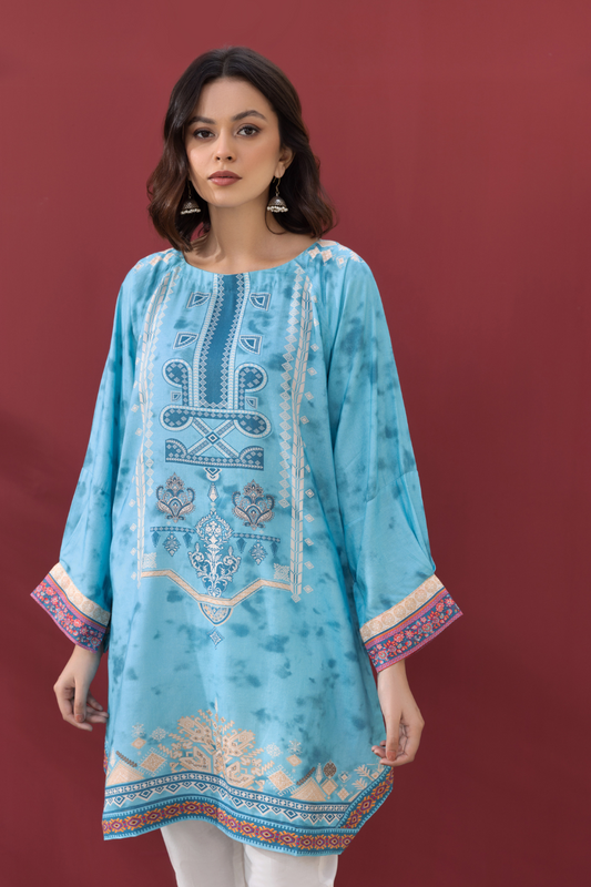 1 PC Stitched | Printed Staple Linen Shirt