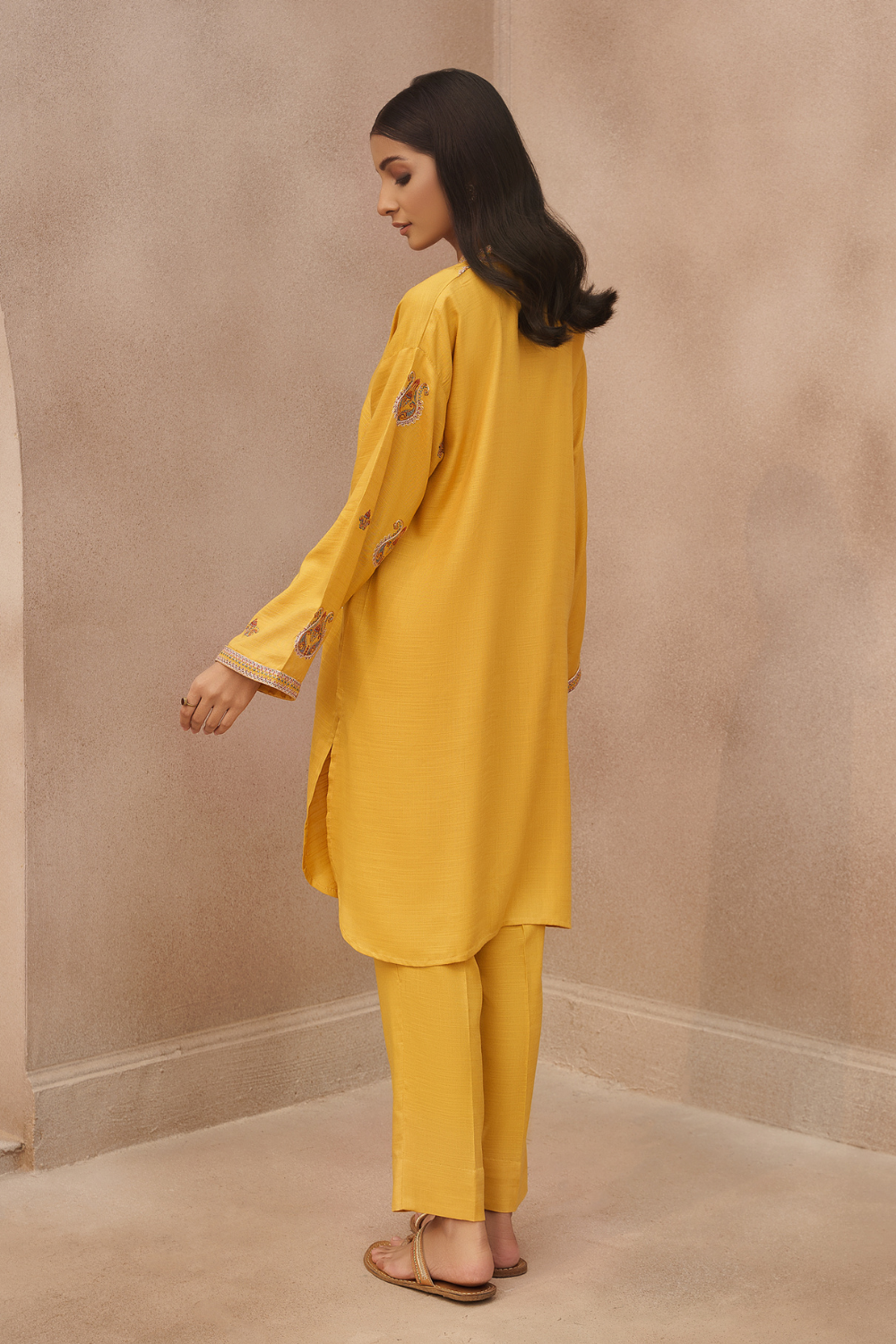 1 PC Stitched | Slub Staple Embroidered Shirt