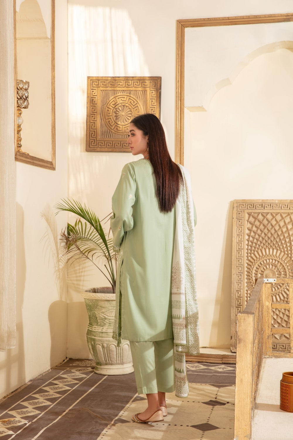 2 PC Stitched | Viscose Printed Shirt+ Duppata