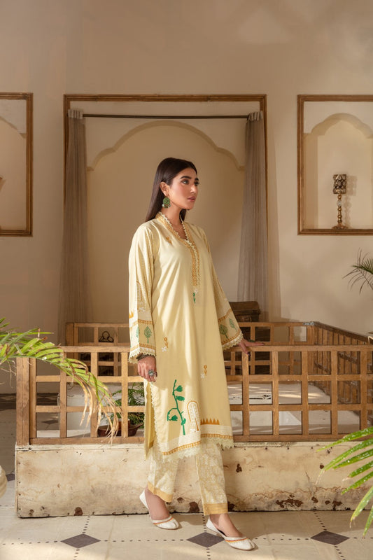 2 PC Stitched | Viscose Printed Shirt+ Trouser