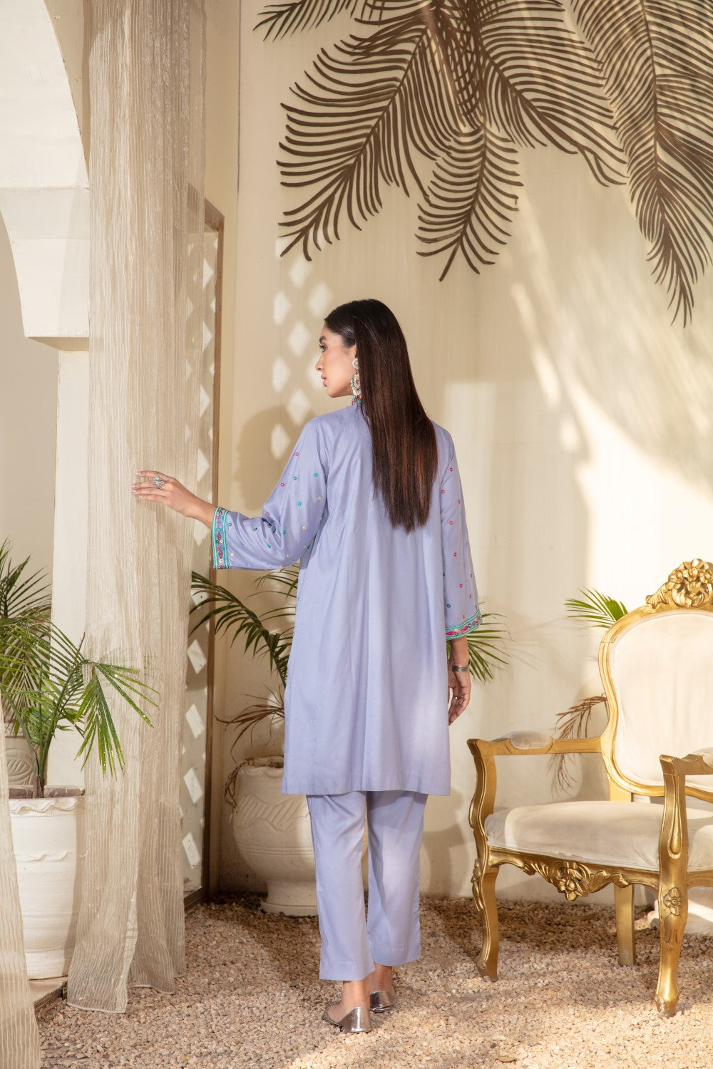 1 PC Stitched | Viscose Embroidered Shirt