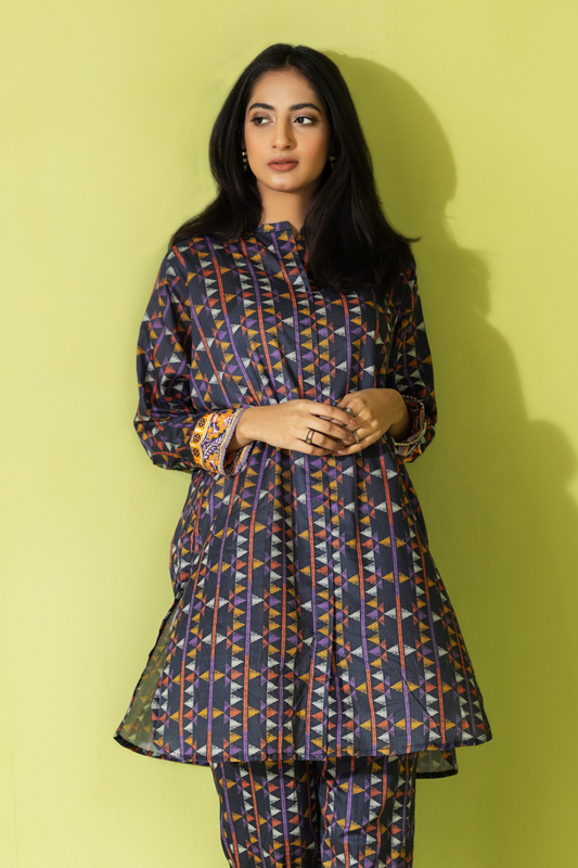 2 PC Stitched | Cotton Shirt + Trouser