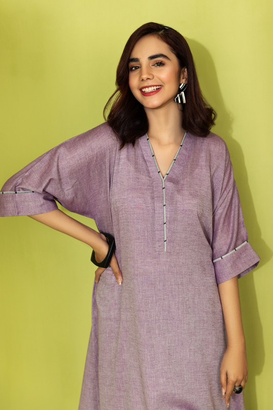 2 PC Stitched | Dyed Cotton Shirt + Trouser