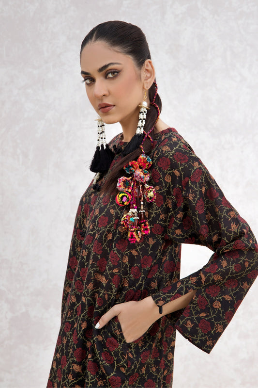 2 PC Stitched | Jacquard Shirt + Cambric Trouser