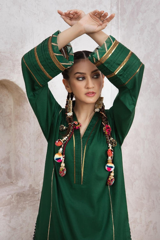 2 PC Stitched | Jacquard Shirt + Trouser