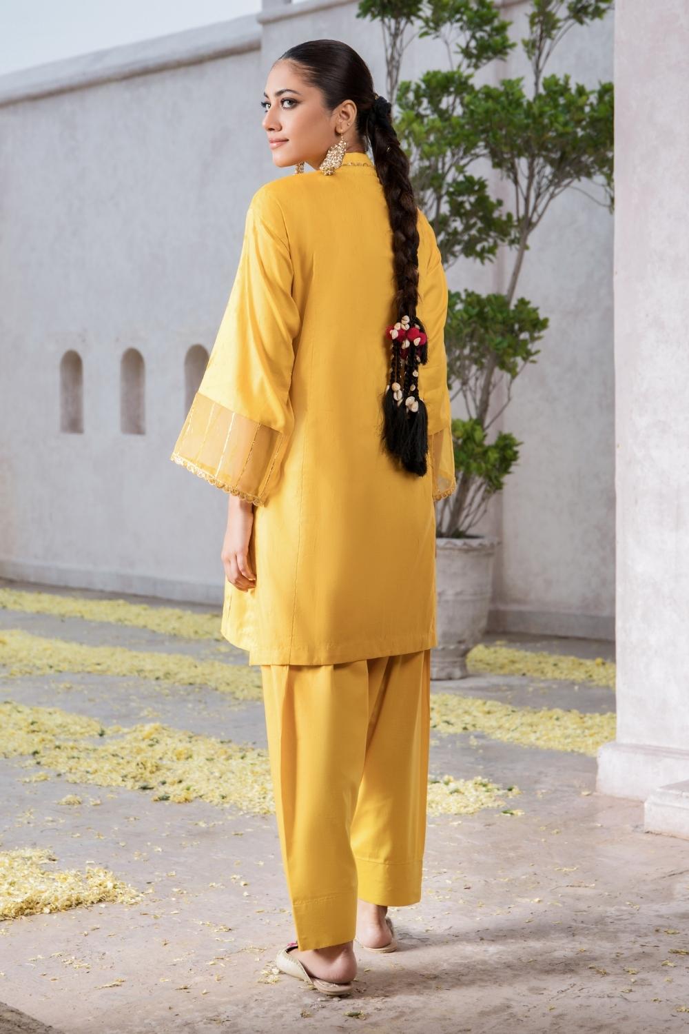 2 PC Stitched | Jacquard Shirt + Cambric Trouser