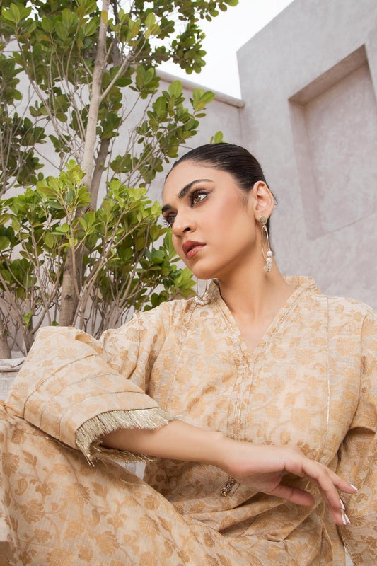 2 PC Stitched | Jacquard Shirt + Trouser