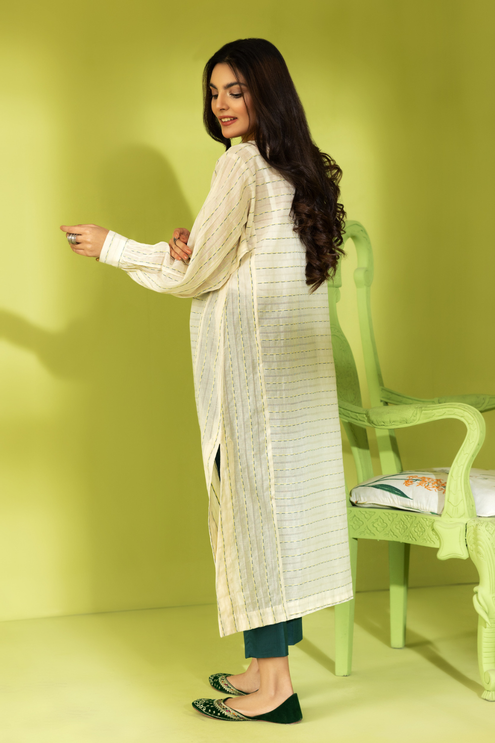 2 PC Stitched | Jacquard Shirt + Trouser