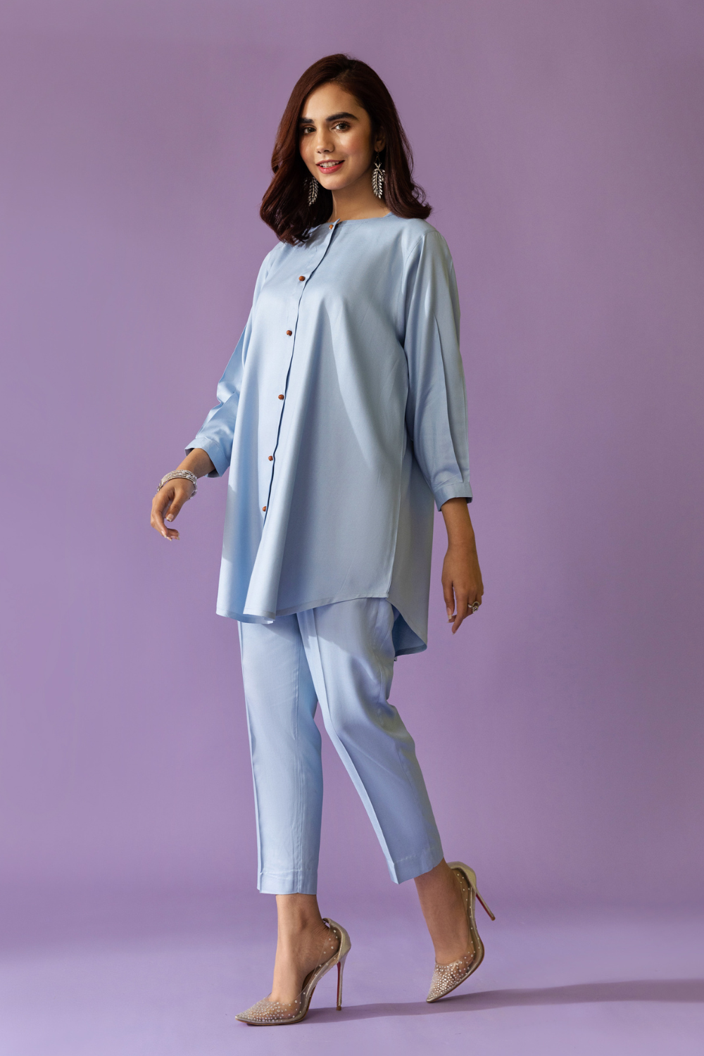 2 PC Stitched | Basic Crepe Shirt + Trouser