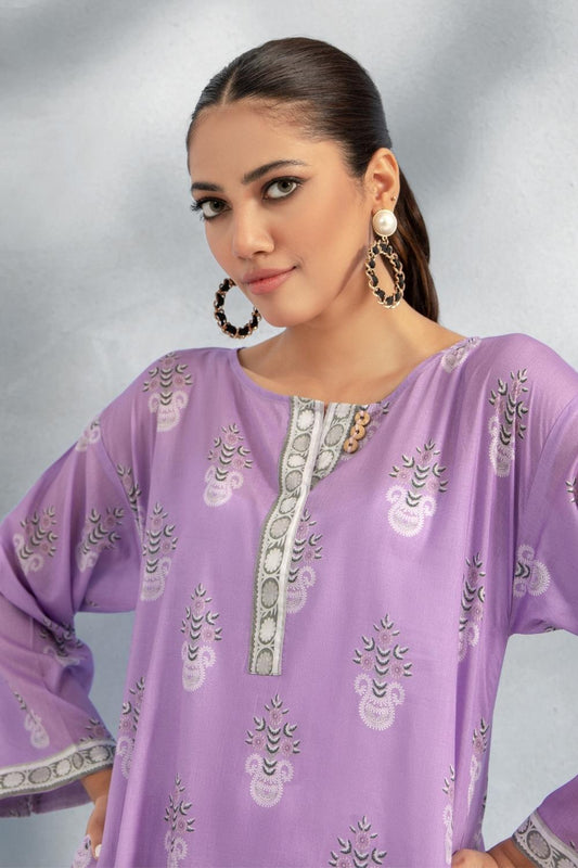 2 PC Stitched | Printed Lawn Shirt + Trouser