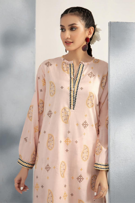 2 PC Stitched | Printed Lawn Shirt + Trouser