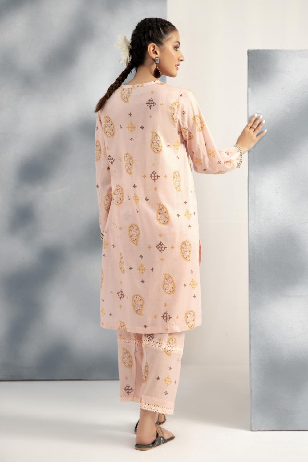 2 PC Stitched | Printed Lawn Shirt + Trouser