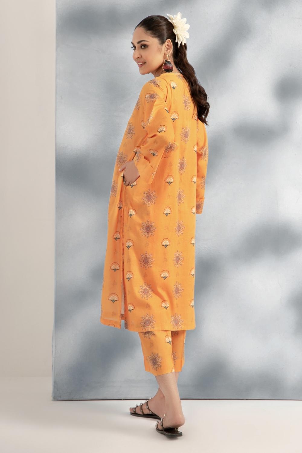 2 PC Stitched | Printed Lawn Shirt + Trouser