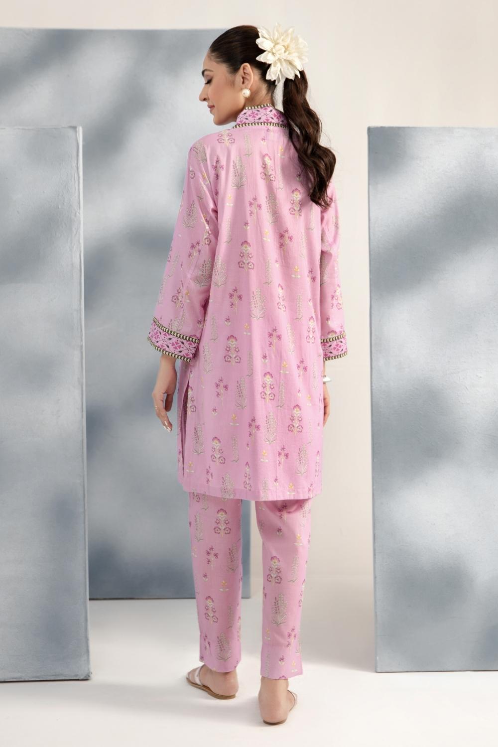 2 PC Stitched | Printed Lawn Shirt + Trouser