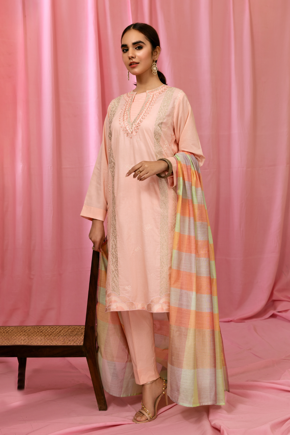 3 PC Stitched | Embroidered Lawn Suit