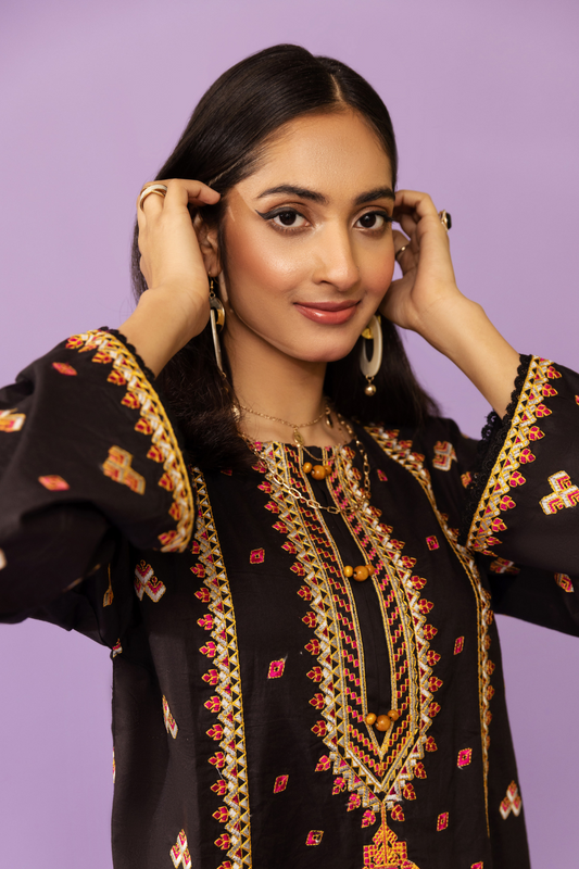 1 PC Stitched | Embroidered Lawn Shirt