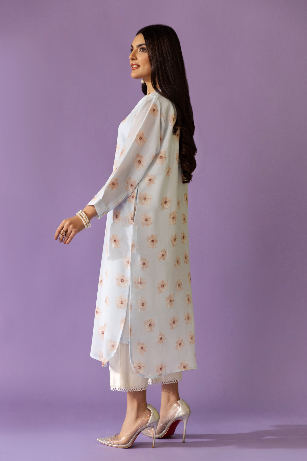 1 PC Stitched | Chiffon Shirt