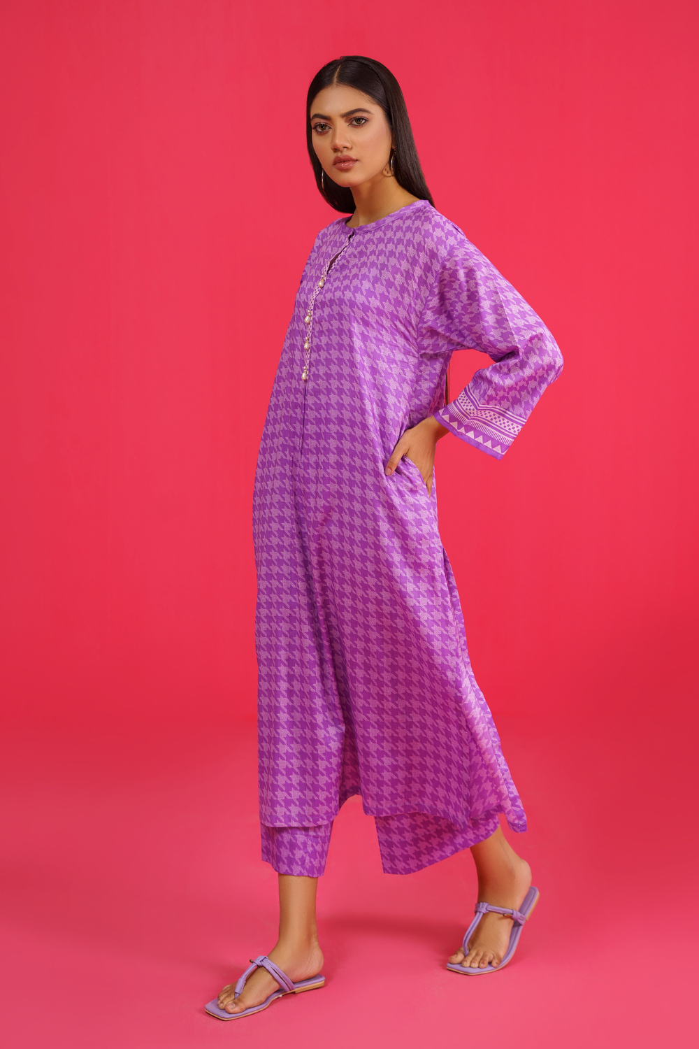 2 PC Unstitched | Printed Lawn Shirt + Trouser