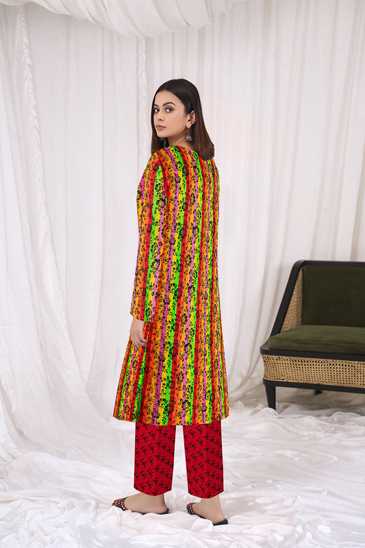 2 PC Unstitched | Printed Lawn Shirt + Trouser