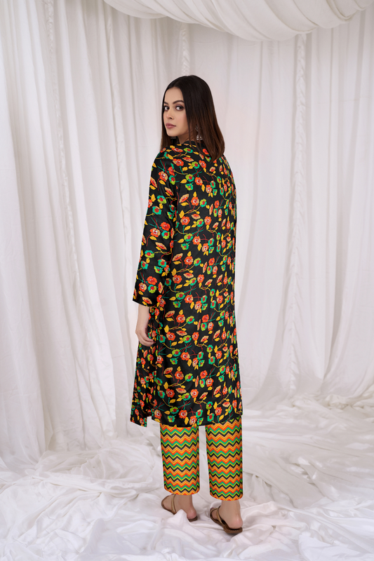 2 PC Unstitched | Printed Lawn Shirt + Trouser