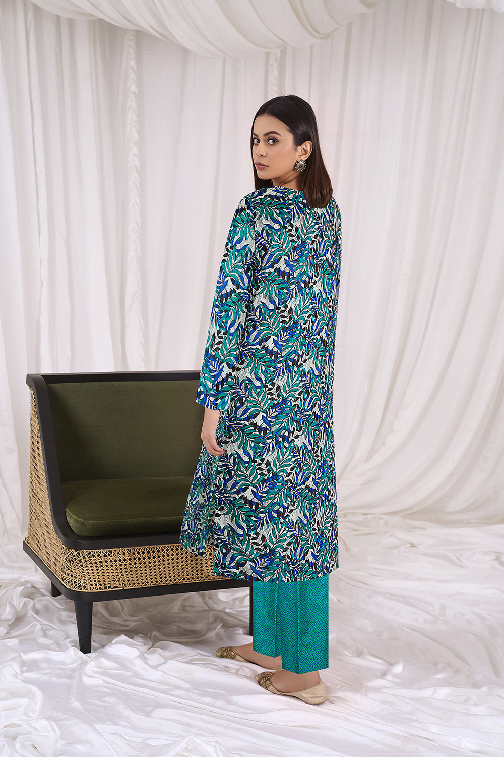 2 PC Unstitched | Printed Lawn Shirt + Trouser