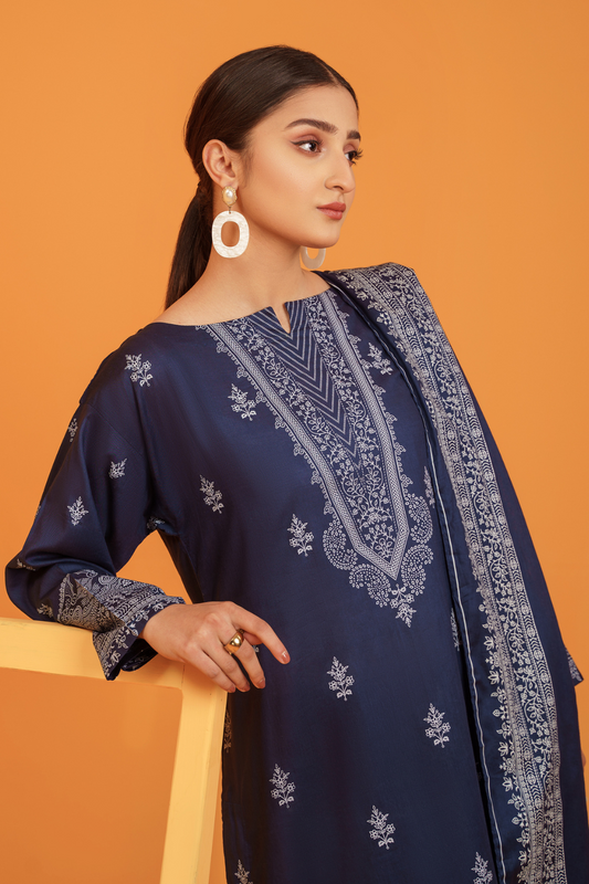 3 PC Unstitched | Printed Lawn Suit