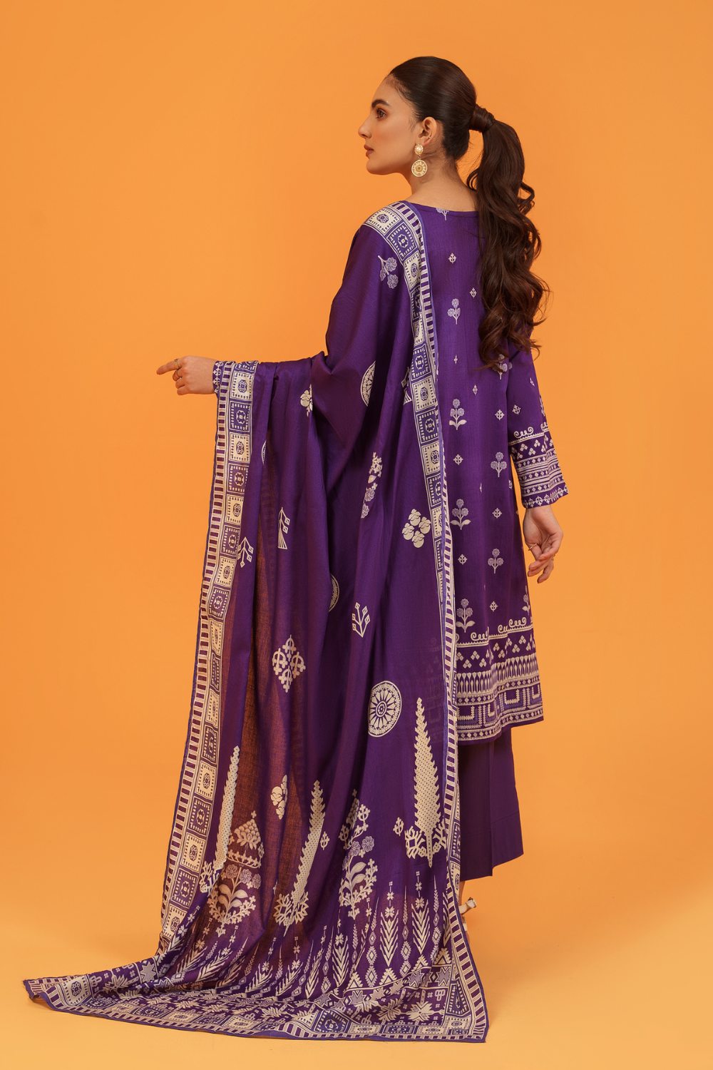 3 PC Unstitched | Printed Lawn Suit