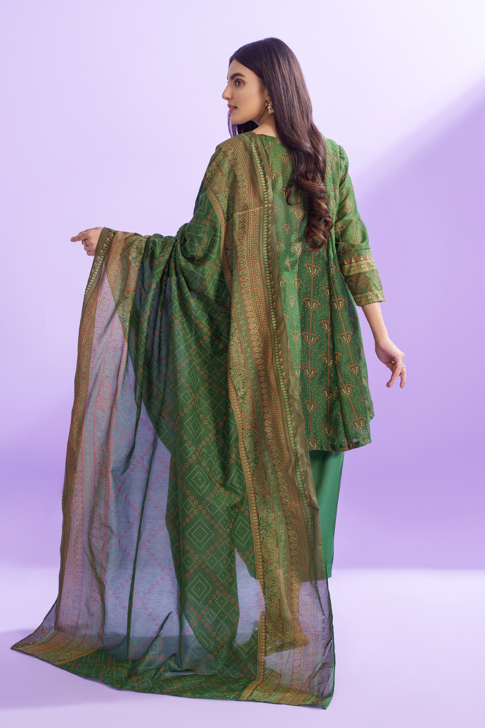 3 PC Unstitched | Printed Lawn Suit