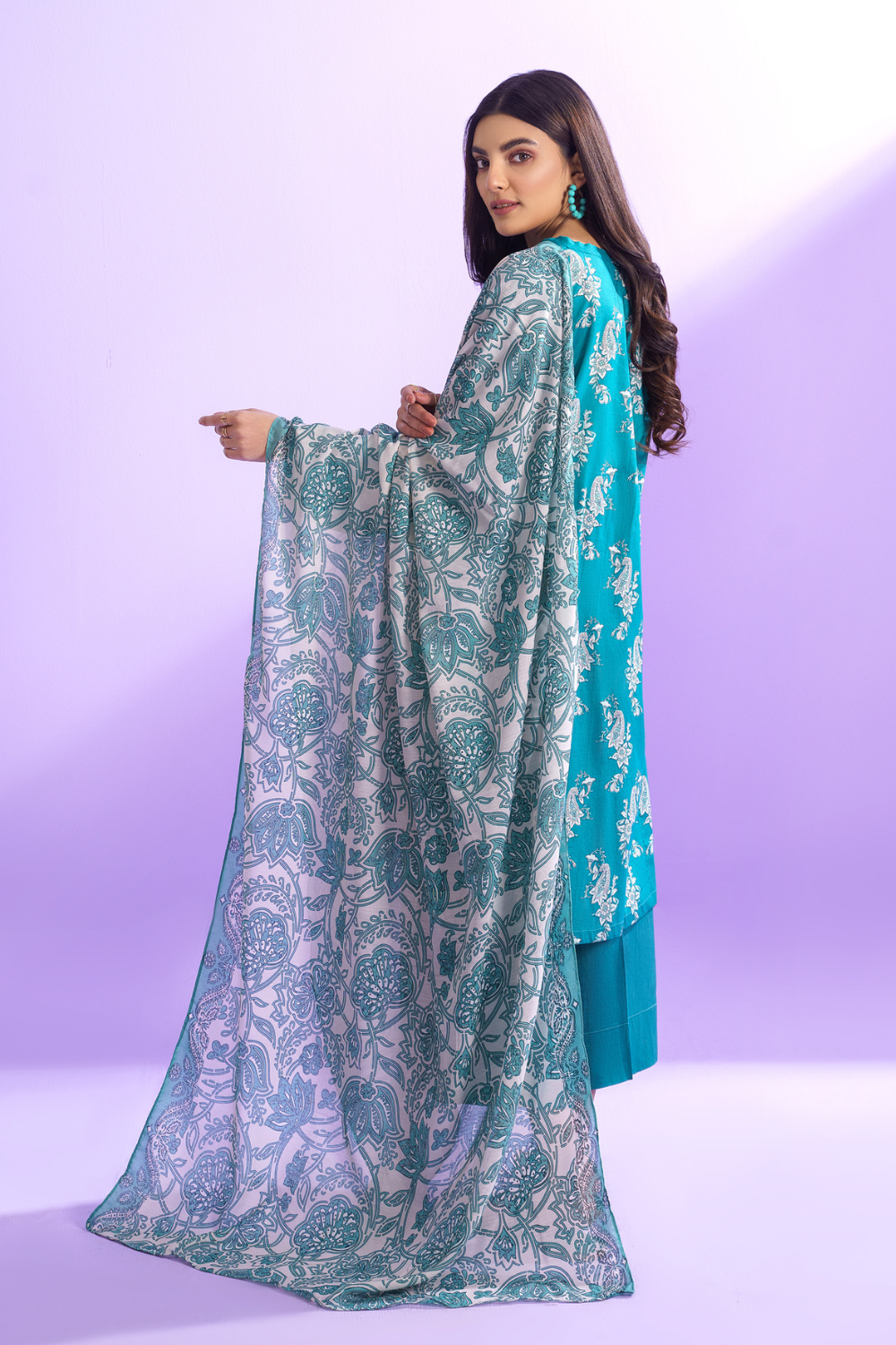 3 PC Unstitched | Printed Lawn Suit