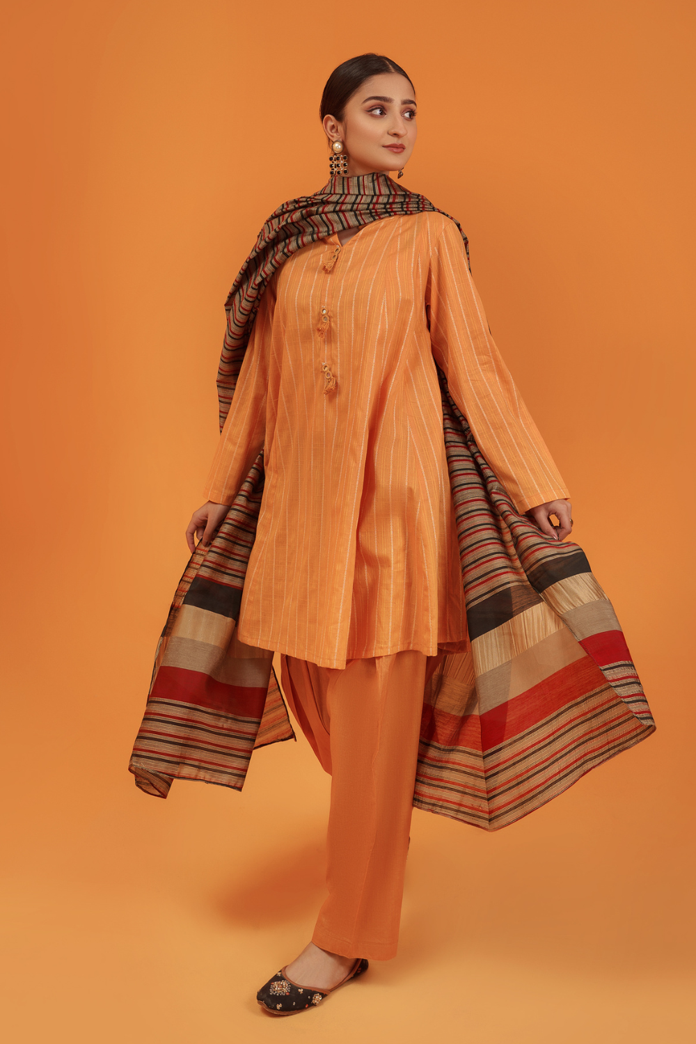 3 PC Unstitched | Jacquard Shirt + Banarsi Dupatta + Lawn Trouser