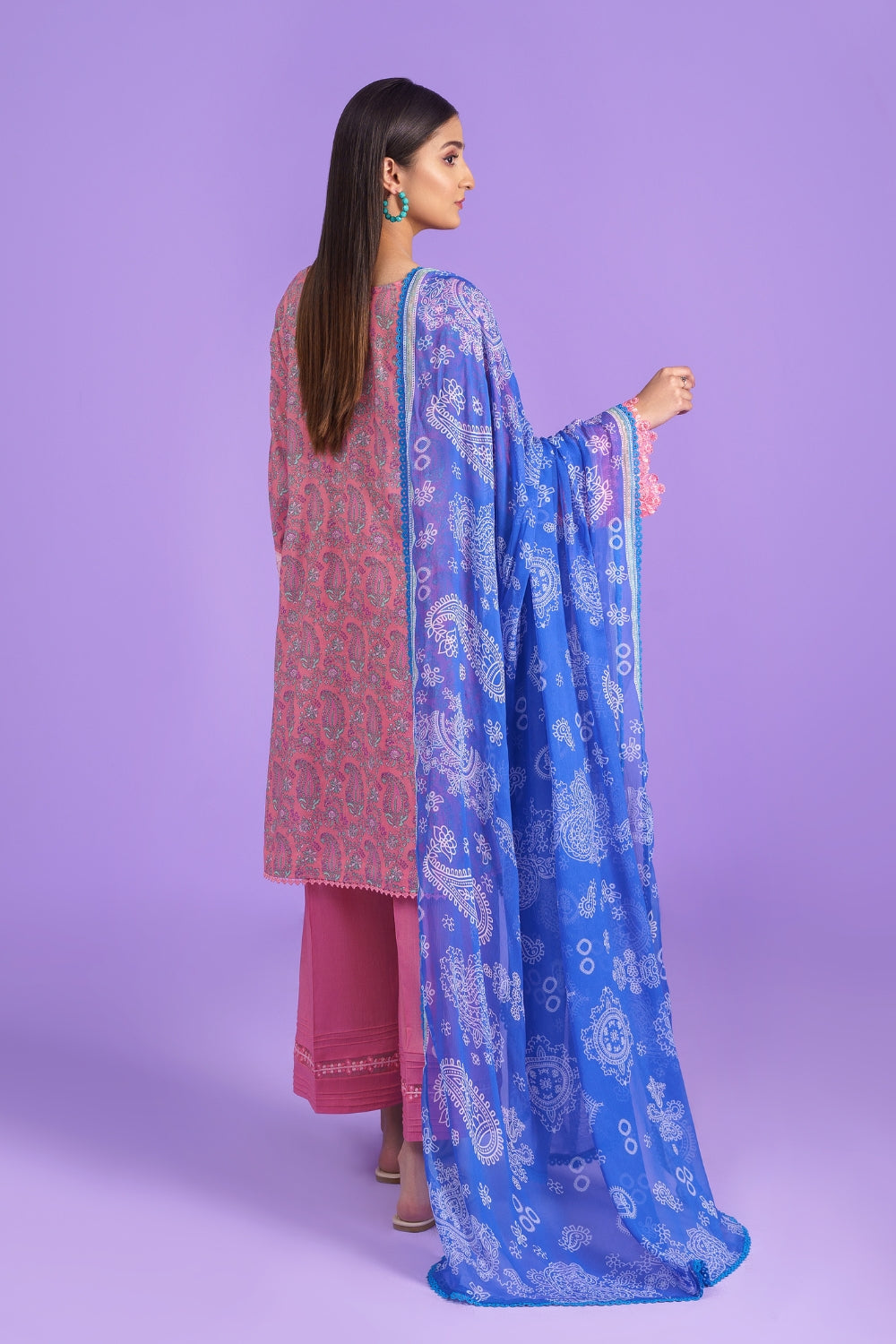 3 PC Stitched | Embroidered + Printed Lawn Suit