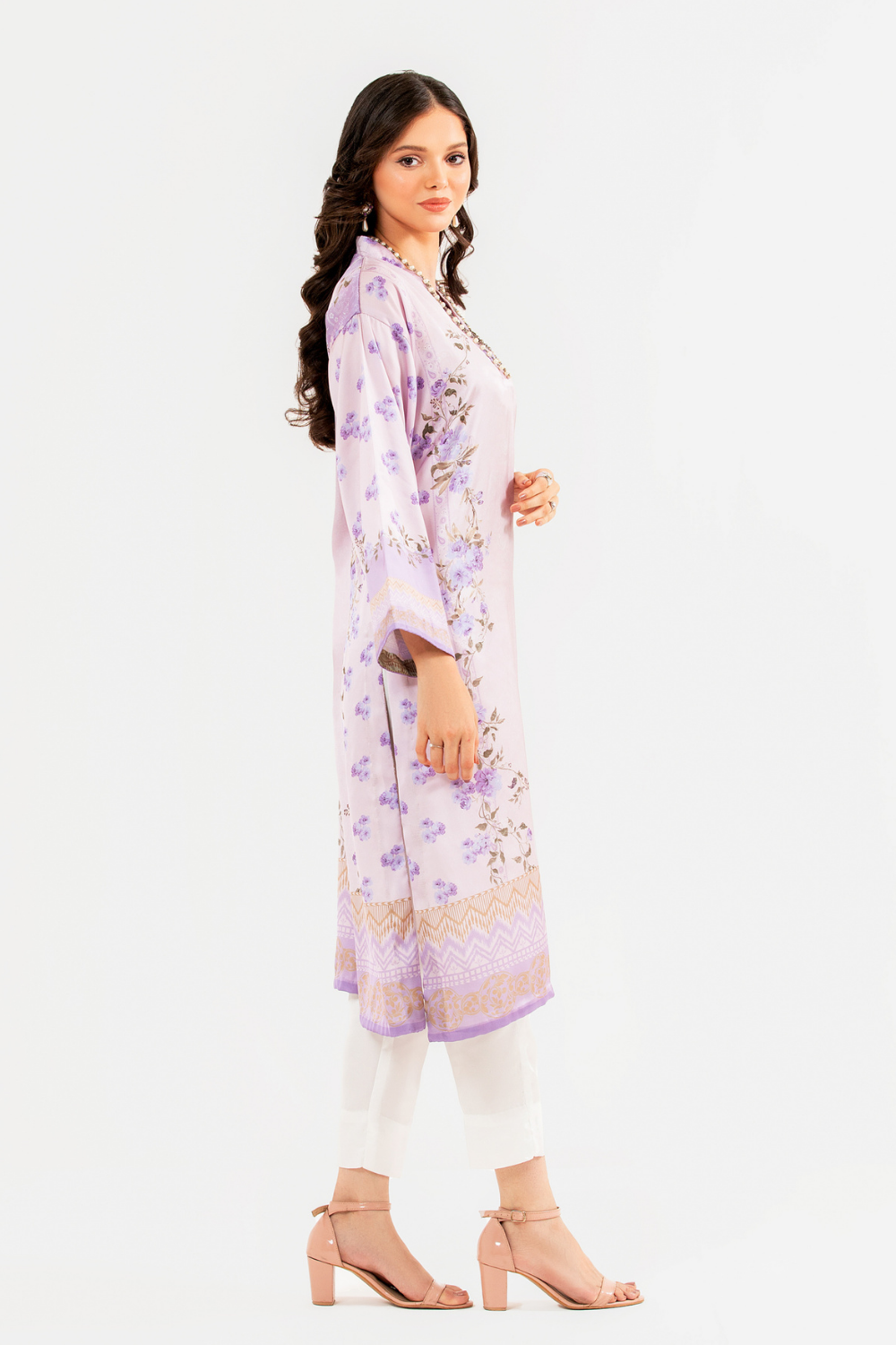 1 PC Unstitched | Poly Satin Shirt