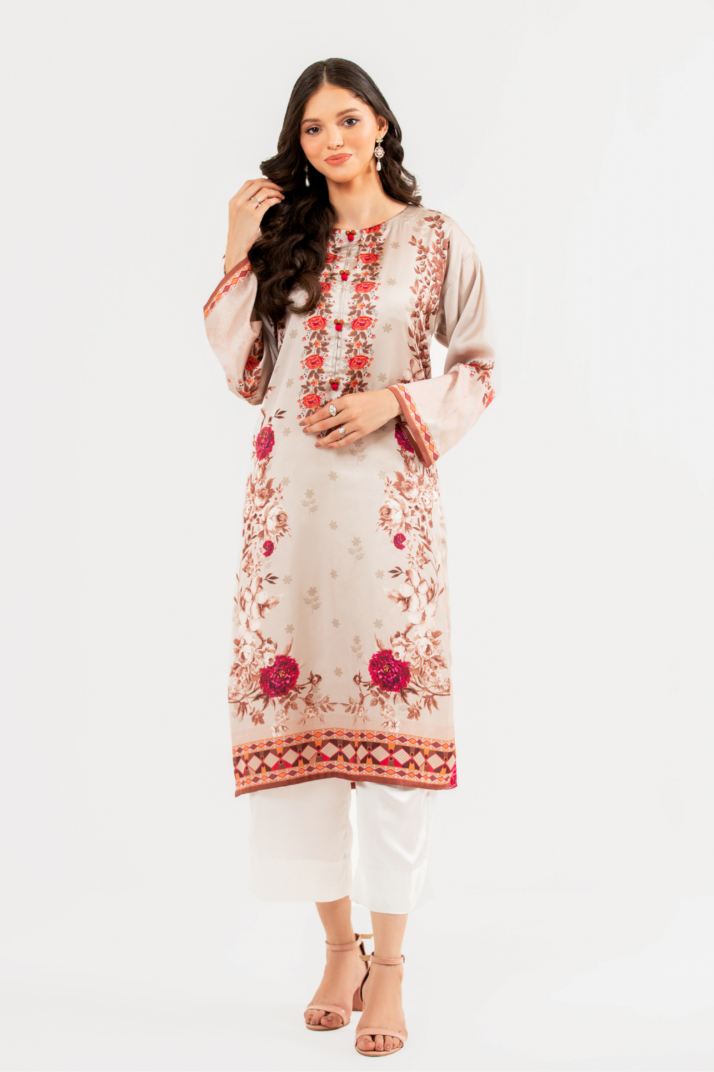 1 PC Unstitched | Poly Satin Shirt
