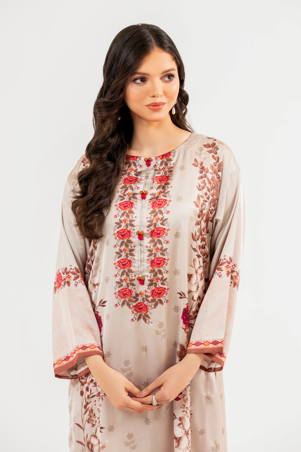 1 PC Unstitched | Poly Satin Shirt
