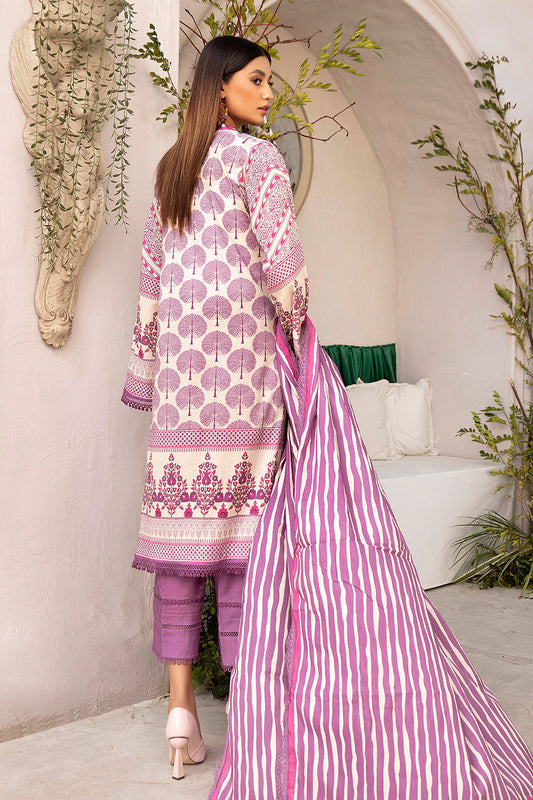3 PC Unstitched | Printed Shirt + Printed Dupatta + Dyed Trouser