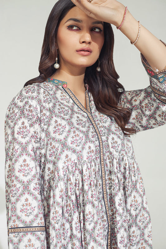 2 PC Stitched | Printed Shirt + Trouser