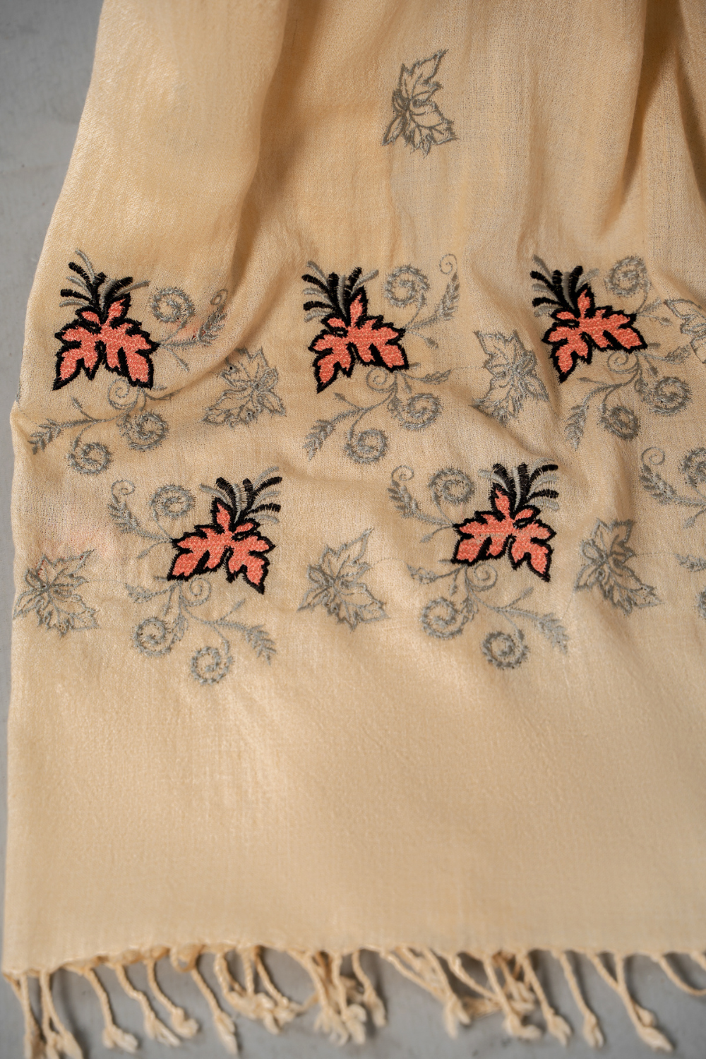 Polly Cotton Embroidered Shawl